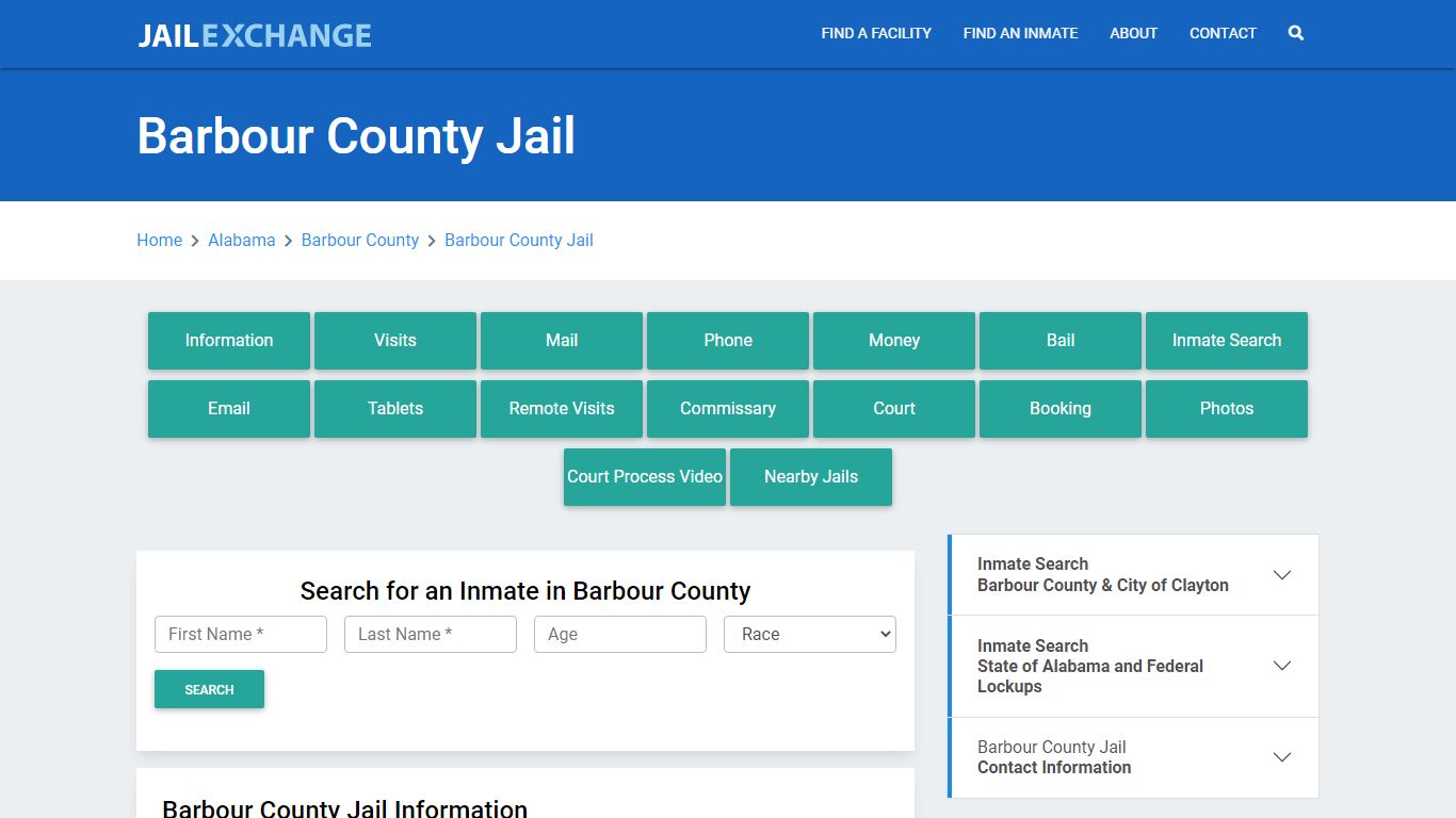 Barbour County Jail Roster Lookup, AL, Inmate Search